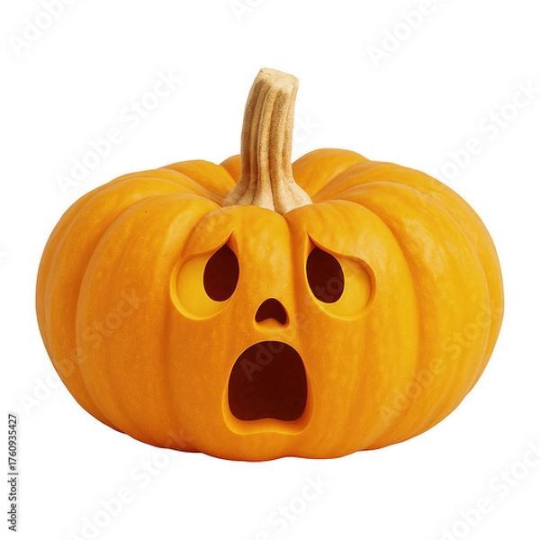 Obraz halloween pumpkin isolated on white