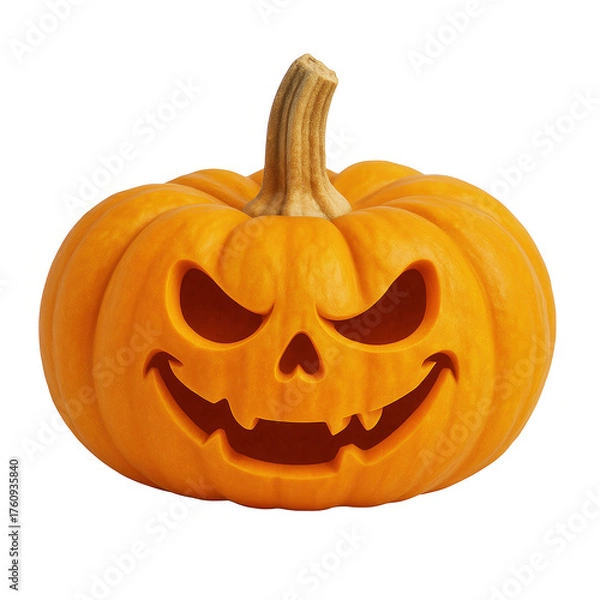 Obraz halloween pumpkin isolated on white