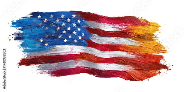 Fototapeta Abstract American Flag