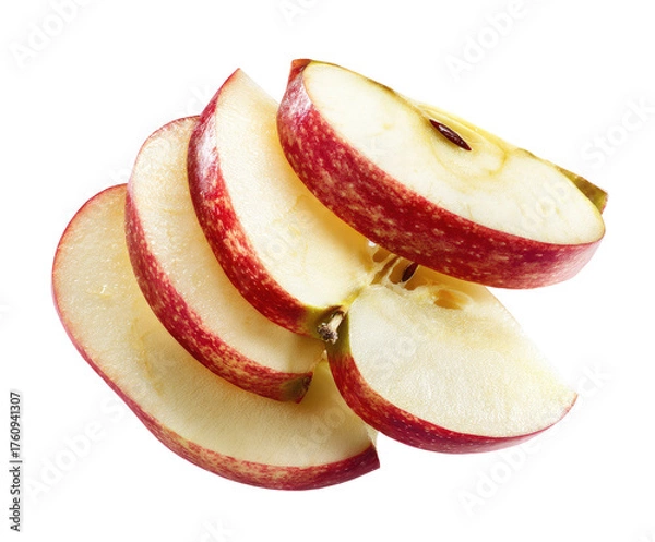 Fototapeta Close-up of sliced red apple (2)