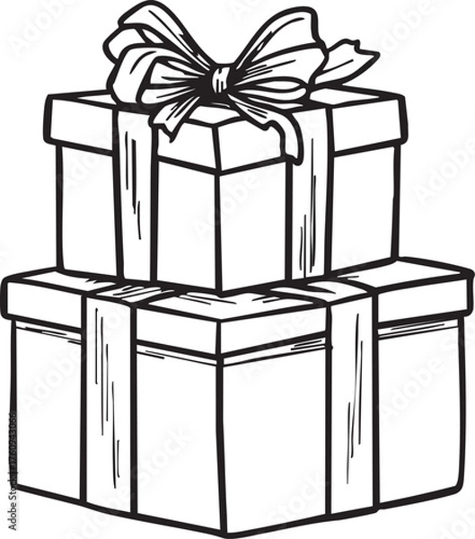 Obraz gift box vector illustration