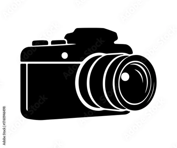 Fototapeta Abstract geometric shapes and lines silhouette