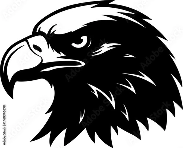 Fototapeta Abstract colorful geometric shapes forming a dynamic silhouette