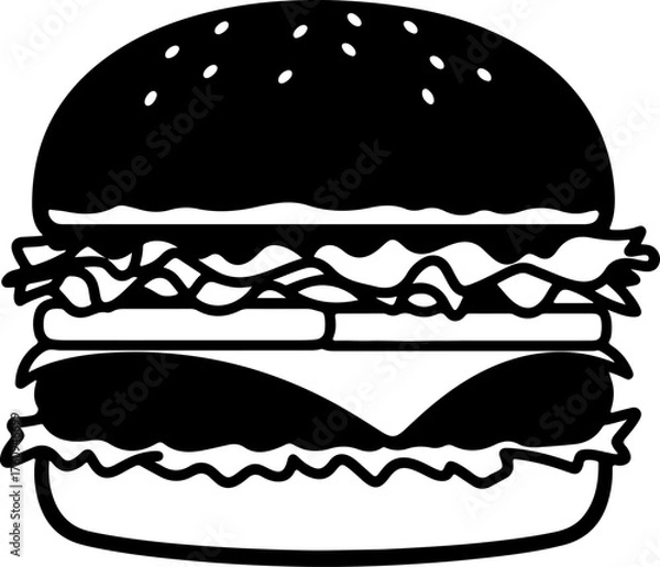 Fototapeta Abstract geometric pattern with vibrant color silhouette