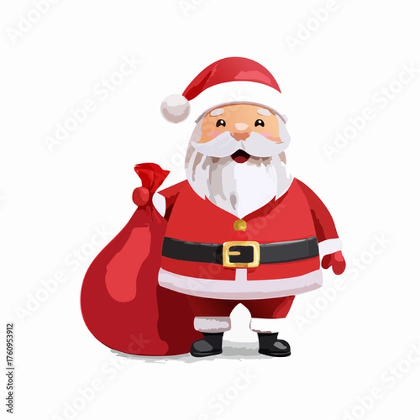 Obraz Weihnachtsmann mit Geschenksack