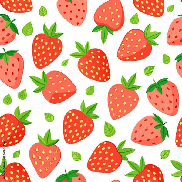 Obraz Strawberry Pattern Vector