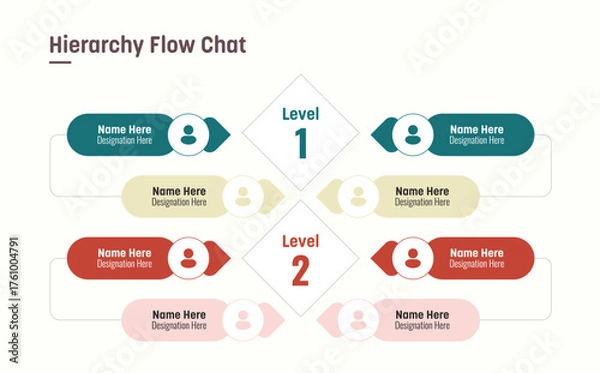 Obraz Hierarchy Flow Chat Modern Design!