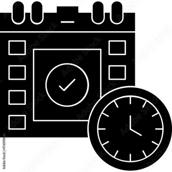Fototapeta Time Management Icon