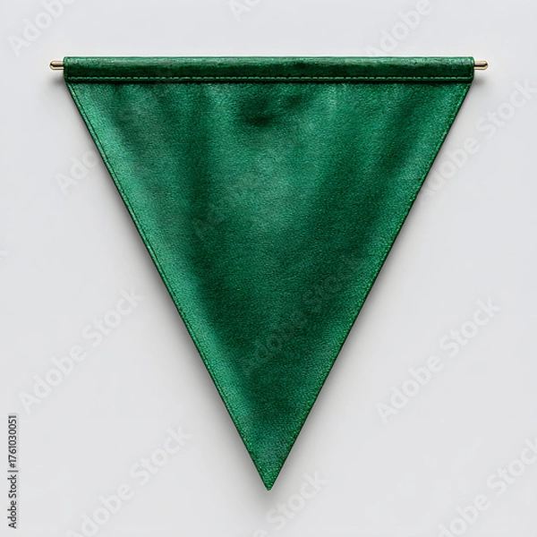 Fototapeta Green Fabric Sample | Soft Cloth Texture | Fabric on White Background | Textile Swatch Display | Minimal Fabric Design | Realistic Fabric Photography