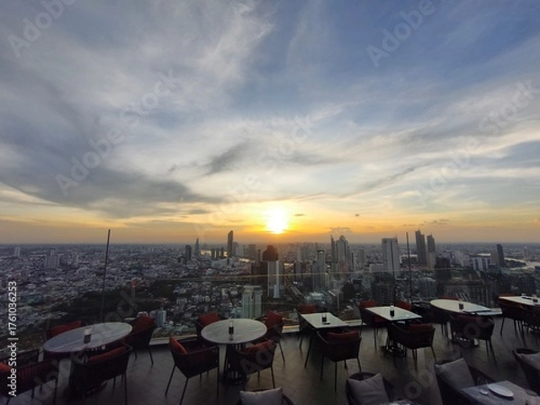 Obraz sunset in Bangkok 