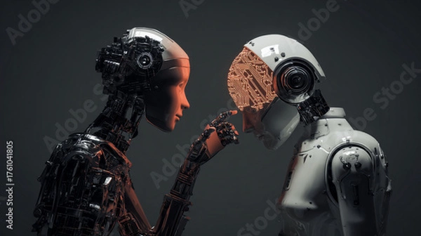 Fototapeta Artificial Intelligence: The Future of Communication