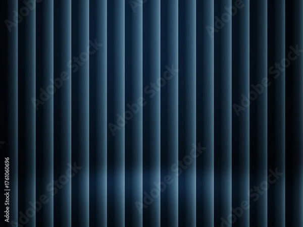 Obraz Dark Vertical Stripes Gradient Background Dark Blue Style Abstract Pattern Texture