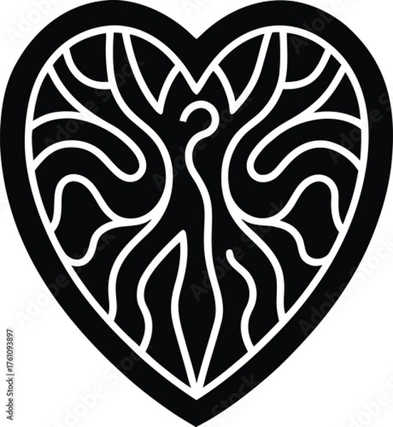 Obraz Abstract geometric design with dynamic light streaks and blurred elements isolated on transparent background