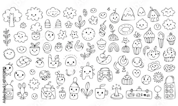 Fototapeta hand drawn alphabet