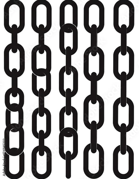 Obraz Simple chain designs