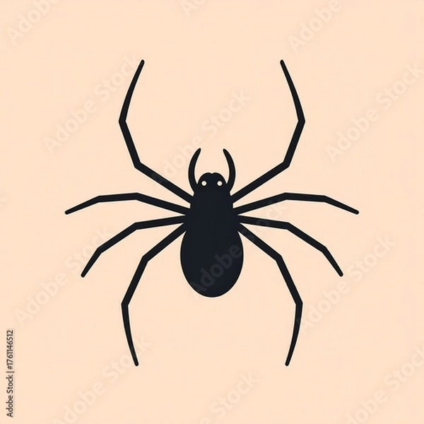 Obraz Simple spider silhouette
