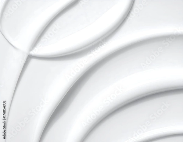 Obraz White cream texture close-up