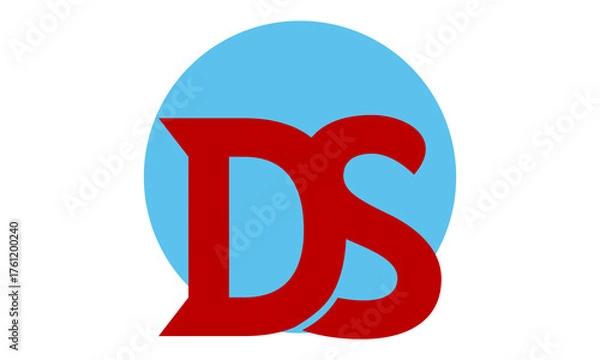 Obraz DS letter monogram vector logo