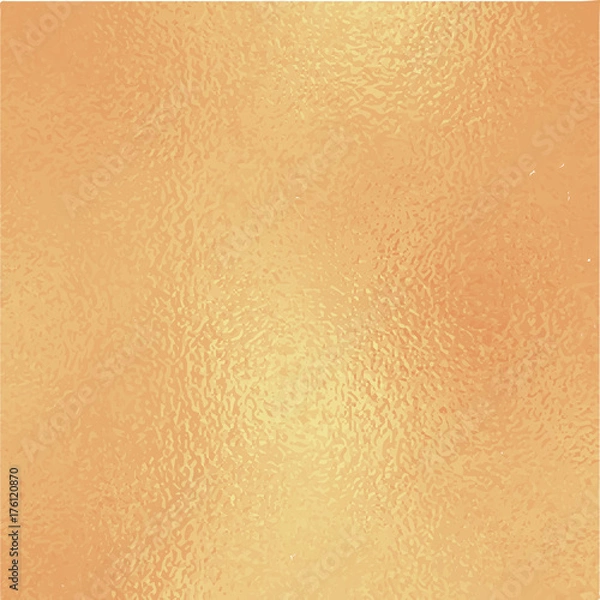Fototapeta Metallic golden foil texture. Shiny gold foil square vector background.
