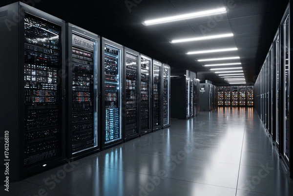 Fototapeta Data Center Server Room