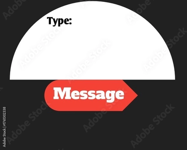 Obraz Customer services message 