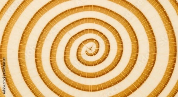 Obraz Beige  brown spiral pattern thin lines converging at center
