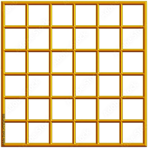 Fototapeta abstract background vector squares 3d gold best for wall-art panel