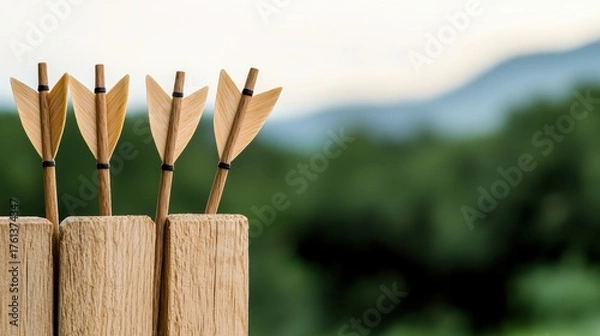 Fototapeta Protective Barrier Design for Archery Range to Enhance Safety and Prevent Accidental Injuries