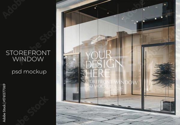 Obraz Modern Storefront Glass Window Mockup