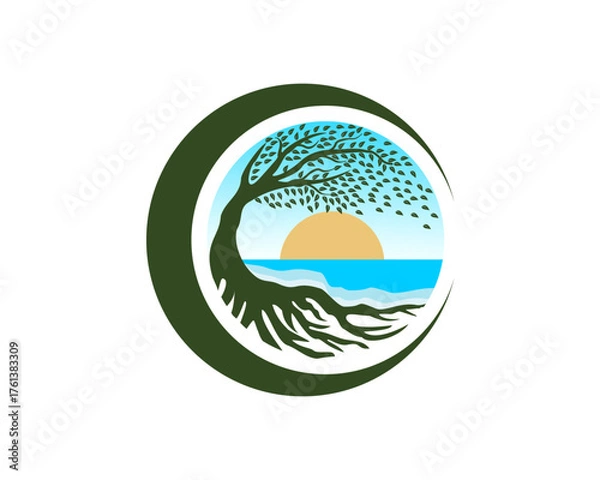 Obraz tropical island vector illustration