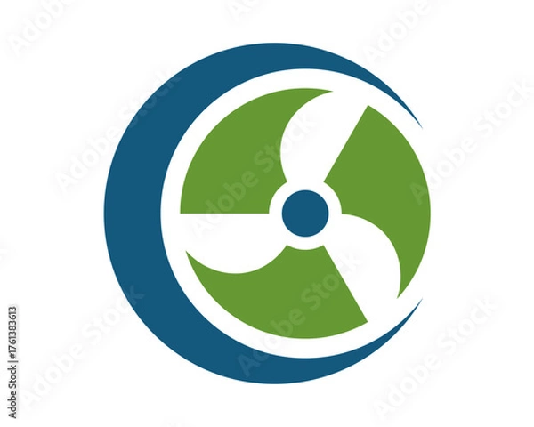 Obraz eco friendly fan icon