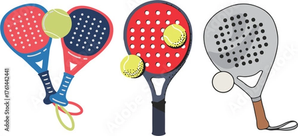 Obraz A vector of Padel Sport 