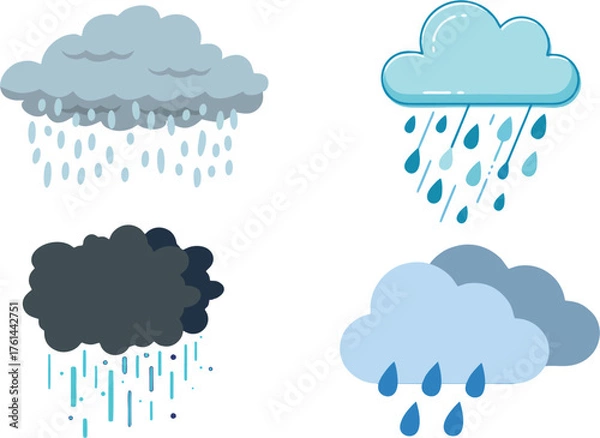 Obraz A vector of Rain Cloud