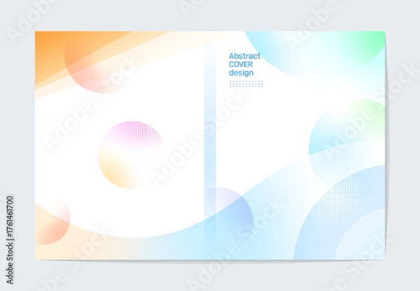 Fototapeta 기하 도형 그라데이션 백그라운드