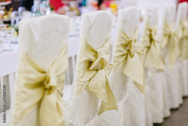 Obraz wedding decorations with flowers, decorations