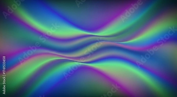 Obraz Abstract aurora borealis background with smooth gradient and wavy pattern