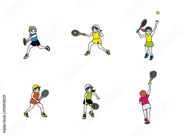 Obraz テニスイラスト