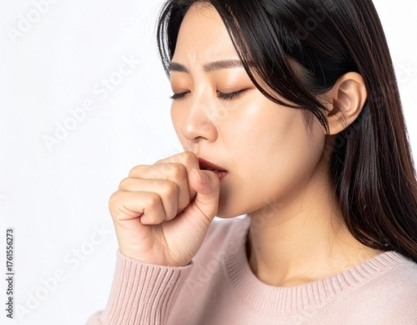 Fototapeta 咳き込む女性