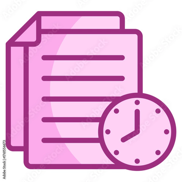 Fototapeta Project Timeline Icon