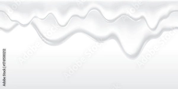 Obraz milk melted with backgorund white