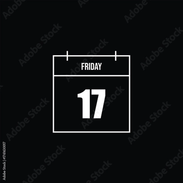 Fototapeta Thursday 16 Calendar Icon