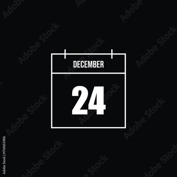 Obraz December 24th Calendar
