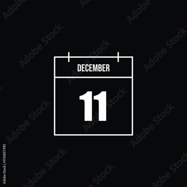 Fototapeta December 11 Date