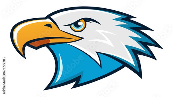 Fototapeta Eagle Head Logo Set – Bold and Majestic Avian Emblems