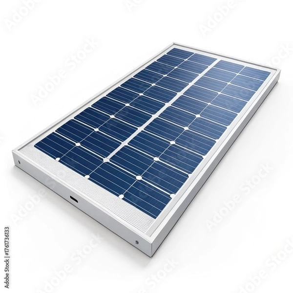Obraz solar panels on white background