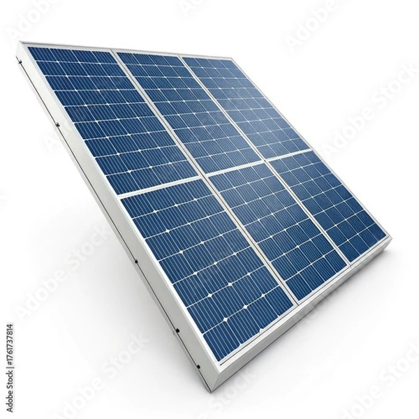 Obraz solar panels on white background