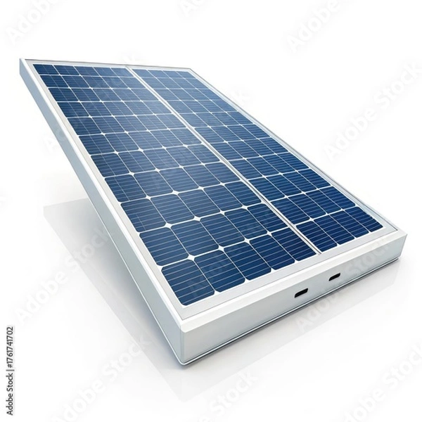 Obraz solar panels on white background