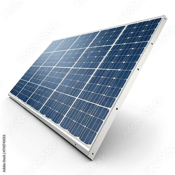 Obraz solar panels on white background