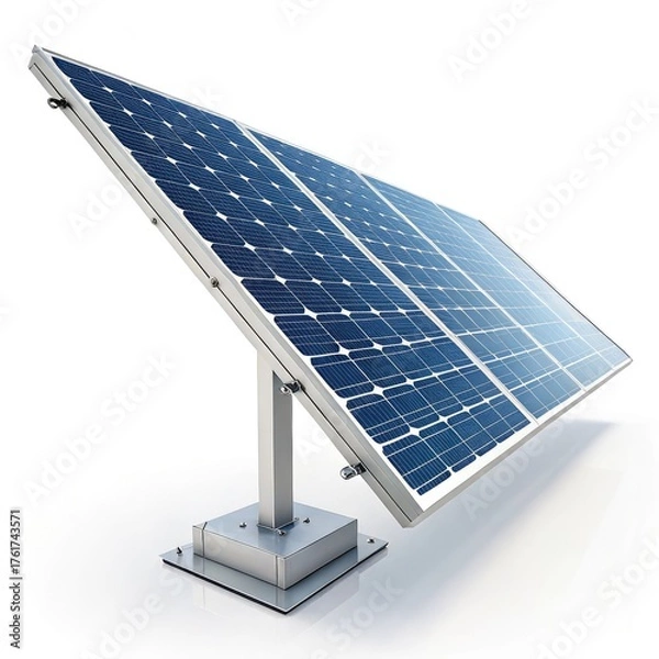 Obraz solar panels on white background