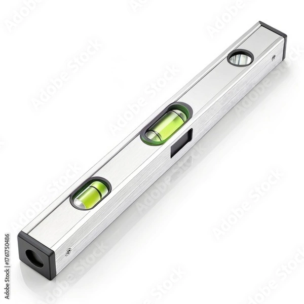 Obraz bubble level isolated on white